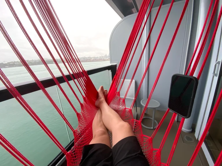 Hang Loose: Discovering the Unrivaled Comfort of Virgin Voyages’ Balcony Hammocks